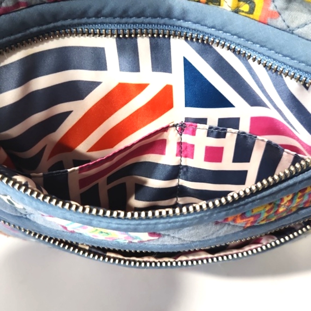 Vera Bradley Iconic Triple Zip Hipster Painted Southwest Crossbody Swingpack - Picture 5 of 10